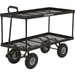 StrongWay-Extra-Large-Double-Deck-Wagon-Twin-48inL-x-24inW-Decks-700-Lb-Capacity-0