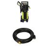 Sun-Joe-SPX3001-2030-PSI-176-GPM-145-AMP-Electric-Pressure-Washer-with-Hose-Reel-Green-WITH-Sun-Joe-SPX-25H-25-Universal-Pressure-Washer-Extension-Hose-for-SPX-Series-and-Others-0