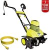 Sun-Joe-TJ601E-Tiller-Joe-Max-9-AMP-Electric-Garden-TillerCultivator-All-You-Need-Bundle-with-25-Foot-Outdoor-Extension-Cord-and-One-year-Warranty-Extension-0