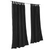 Sunbrella-Outdoor-Curtain-with-Tab-Top-Black-50×120-0