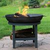 Sunnydaze-Cast-Iron-Fire-Pit-Bowl-with-Built-in-Log-Rack-Outdoor-Wood-Burning-Fireplace-30-Inch-0-0