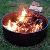 Sunnydaze-Large-Fire-Pit-Campfire-Ring-with-BBQ-Cooking-Grate-Outdoor-Camping-Firepit-Insert-Heavy-Duty-2mm-Thick-Steel-36-Inch-0-0