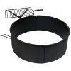 Sunnydaze-Large-Fire-Pit-Campfire-Ring-with-BBQ-Cooking-Grate-Outdoor-Camping-Firepit-Insert-Heavy-Duty-2mm-Thick-Steel-36-Inch-0-1