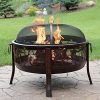 Sunnydaze-Pheasant-Hunting-Fire-Pit-30-Inch-Diameter-with-Spark-Screen-0-0