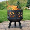 Sunnydaze-Retro-Fire-Pit-Bowl-Outdoor-Wood-Burning-Cast-Iron-Patio-Fireplace-with-Handles-and-Spark-Screen-26-Inch-0-1
