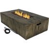 Sunnydaze-Rustic-Propane-Gas-Fire-Pit-Table-with-Outdoor-Weather-Resistant-Durable-Cover-and-Lava-Rocks-Faux-Wood-48-Inch-0
