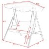 Svitlife-Loveseat-Patio-Canopy-Swing-Glider-Hammock-Cushioned-Steel-Frame-Outdoor-Green-Frame-Steel-Outdoor-Chair-Patio-Green-Folding-New-Furniture-Canopy-Glider-0