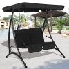 TANGKULA-2-Person-Canopy-Swing-Chair-Outdoor-Patio-Glider-Hammock-Seat-Cushioned-Furniture-Steel-0-1
