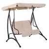 TANGKULA-2-Person-Canopy-Swing-Chair-Outdoor-Patio-Glider-Hammock-Seat-Cushioned-Furniture-Steel-0