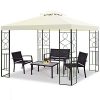 TANGKULA-2-Tier-10×10-Patio-Gazebo-Canopy-Tent-Steel-Frame-Shelter-Awning-Gray-0-1