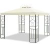 TANGKULA-2-Tier-10×10-Patio-Gazebo-Canopy-Tent-Steel-Frame-Shelter-Awning-Gray-0