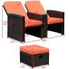 TANGKULA-3-PCS-Patio-Adjustable-Backrest-Rattan-Sofa-Ottoman-Furniture-Set-Outdoor-Garden-Lawn-Conversation-Sofa-Furniture-Set-wCushions-Foot-Rest-Stool-0-1