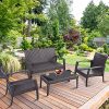 TANGKULA-4-Piece-Patio-Furniture-Outdoor-Patio-Deck-Lawn-Poolside-Wicker-Rattan-Steel-Frame-Sectional-Conversation-Sofa-Set-Glass-Top-Coffee-Tea-Table-and-Chairs-Set-with-Removable-Cushions-0-1