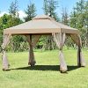 TANGKULA-Gazebo-2-Tier-10×10-Outdoor-Patio-Fully-Enclosed-Gazebo-Canopy-Tent-with-Netting-0-1