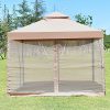 TANGKULA-Gazebo-2-Tier-10×10-Outdoor-Patio-Fully-Enclosed-Gazebo-Canopy-Tent-with-Netting-0-2