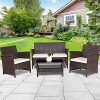 TANGKULA-Outdoor-Patio-Furniture-4-Piece-Cushioned-Sofa-and-Coffee-Table-Set-Tea-Table-with-2-Shelves-Lawn-Balcony-Pool-Compact-Conversation-Set-0