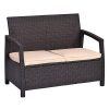 TANGKULA-Patio-Bench-Outdoor-Garden-Poolside-Lawn-Porch-All-Weather-Rattan-Wicker-Love-Seat-Bench-Couch-Chair-Patio-Furniture-with-Cushions-0