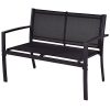 TANGKULA-Patio-Furniture-Set-4-PCS-Black-with-2-Chairs-Tempered-Glass-Coffee-Table-Loveseat-for-Backyard-Lawn-Pool-Balcony-Sturdy-Armrests-for-Relaxing-Universal-Modern-Patio-Conversation-Set-0-2