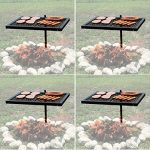 Texsport-Heavy-Duty-Barbecue-Swivel-Grill-for-Outdoor-BBQ-over-Open-Fire-Pack-of-4-0-0