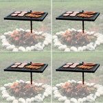 Texsport-Heavy-Duty-Barbecue-Swivel-Grill-for-Outdoor-BBQ-over-Open-Fire-Pack-of-4-0