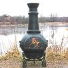 The-Blue-Rooster-CAST-ALUMINUM-Gatsby-Wood-Burning-Chiminea-in-Antique-Green-0-0