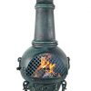 The-Blue-Rooster-CAST-ALUMINUM-Gatsby-Wood-Burning-Chiminea-in-Antique-Green-0