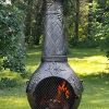 The-Blue-Rooster-CAST-ALUMINUM-Grape-Wood-Burning-Chiminea-in-Gold-Accent-0-0