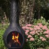 The-Blue-Rooster-CAST-ALUMINUM-Orchid-Style-Wood-Burning-Chiminea-in-Charcoal-0-0
