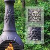 The-Blue-Rooster-CAST-ALUMINUM-Sun-Stack-Wood-Burning-Chiminea-in-Charcoal-0-1