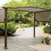The-Outdoor-Patio-Store-Replacement-Canopy-for-Sears-Garden-Oasis-Pergola-S-PG11D1-Light-Polyester-Fabric-with-Brown-Trim-and-Grommet-Holes-0