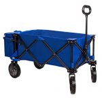 Timber-Ridge-Collapsible-Beach-Wagon-Folding-Camping-Utility-Cart-with-Cooler-Ice-Bag-for-Outdoor-Supports-up-to-150lbs-Blue-0-0