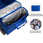Timber-Ridge-Collapsible-Beach-Wagon-Folding-Camping-Utility-Cart-with-Cooler-Ice-Bag-for-Outdoor-Supports-up-to-150lbs-Blue-0-1