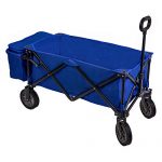 Timber-Ridge-Collapsible-Beach-Wagon-Folding-Camping-Utility-Cart-with-Cooler-Ice-Bag-for-Outdoor-Supports-up-to-150lbs-Blue-0