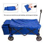 Timber-Ridge-Collapsible-Beach-Wagon-Folding-Camping-Utility-Cart-with-Cooler-Ice-Bag-for-Outdoor-Supports-up-to-150lbs-Blue-0-2