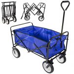 Topeakmart-Folding-Collapsible-Wagon-Garden-Cart-Shopping-Beach-Cart-0