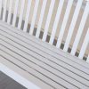 Traditional-Country-White-Hardwood-Slatted-Patio-Porch-Swing-4-Foot-0-0