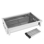 UTOKIA-Portable-Charcoal-Grill-with-4-Detachable-Legs-Outdoor-Stainless-Steel-Folding-Picnic-BBQ-Grill-0-1