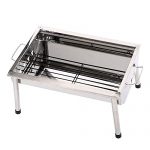 UTOKIA-Portable-Charcoal-Grill-with-4-Detachable-Legs-Outdoor-Stainless-Steel-Folding-Picnic-BBQ-Grill-0-2