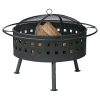 Uniflame-32-in-Round-Wood-Burning-Fire-Bowl-with-Lattice-Design-0