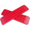 VEETON-Emergency-Tire-Traction-Mat-Recovery-Tracks-Sand-Ladder-Tire-Grip-Aids-for-Off-Road-Sand-Mud-Snow-Red-0