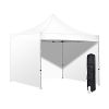 Vispronet-Instant-10-x-10-Canopy-Tent-Kit-with-Sidewalls-Pop-Up-Tent-w3-Backwalls-SteelAlum-Hex-Frame-Water-Resistant-450D-Canopy-with-Roller-Bag-Stake-Kit-0