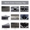 Vispronet-Strong-Instant-Canopy-Tent-Kits-with-Sidewalls-in-4-Colors3-Sizes-Pop-Up-Tent-w-3-Backwalls-Steel-Hex-Frame-Water-Resistant-450D-Canopy-with-Roller-Bag-Stake-Kit-0-1