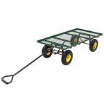 Wagon-Garden-Cart-Nursery-Steel-Mesh-Deck-Trailer-800LB-Heavy-Duty-Cart-Yard-Gar-0-0