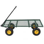 Wagon-Garden-Cart-Nursery-Steel-Mesh-Deck-Trailer-800LB-Heavy-Duty-Cart-Yard-Gar-0-1