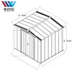 Weizhengheng-Color-Steel-Outdoor-Storage-Shed-Lifetime-Garden-Shed-5-X-6-ft-0-1