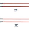 Western-Red-Universal-Snow-Plow-Guide-Stick-Markers-Two-Pair-Complete-With-Hardware-PN-62265-0
