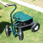 Wheelbarrows-Carts-Wagons-NEW-Garden-Cart-Rolling-Scooter-Garden-Work-Trolley-With-Tool-Tray-360-Swivel-Seat-0-0
