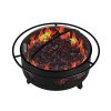 Wild-Bear-35-Portable-Outdoor-Fireplace-Fire-Pit-Ring-For-Backyard-Patio-Fire-RV-Patio-Heater-Stove-Camping-Bonfire-Picnic-Firebowl-No-Propane-Includes-Safety-Mesh-Cover-Poker-Stick-0-1