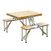Wooden-Camping-Picnic-Table-Bench-Seat-Outdoor-Portable-Folding-Aluminum-4-seats-0-0