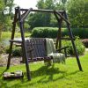 Wooden-Porch-Swing-Rustic-Torched-Log-Curved-Back-Porch-Swing-and-A-frame-Set-Wooden-Swing-Bench-0